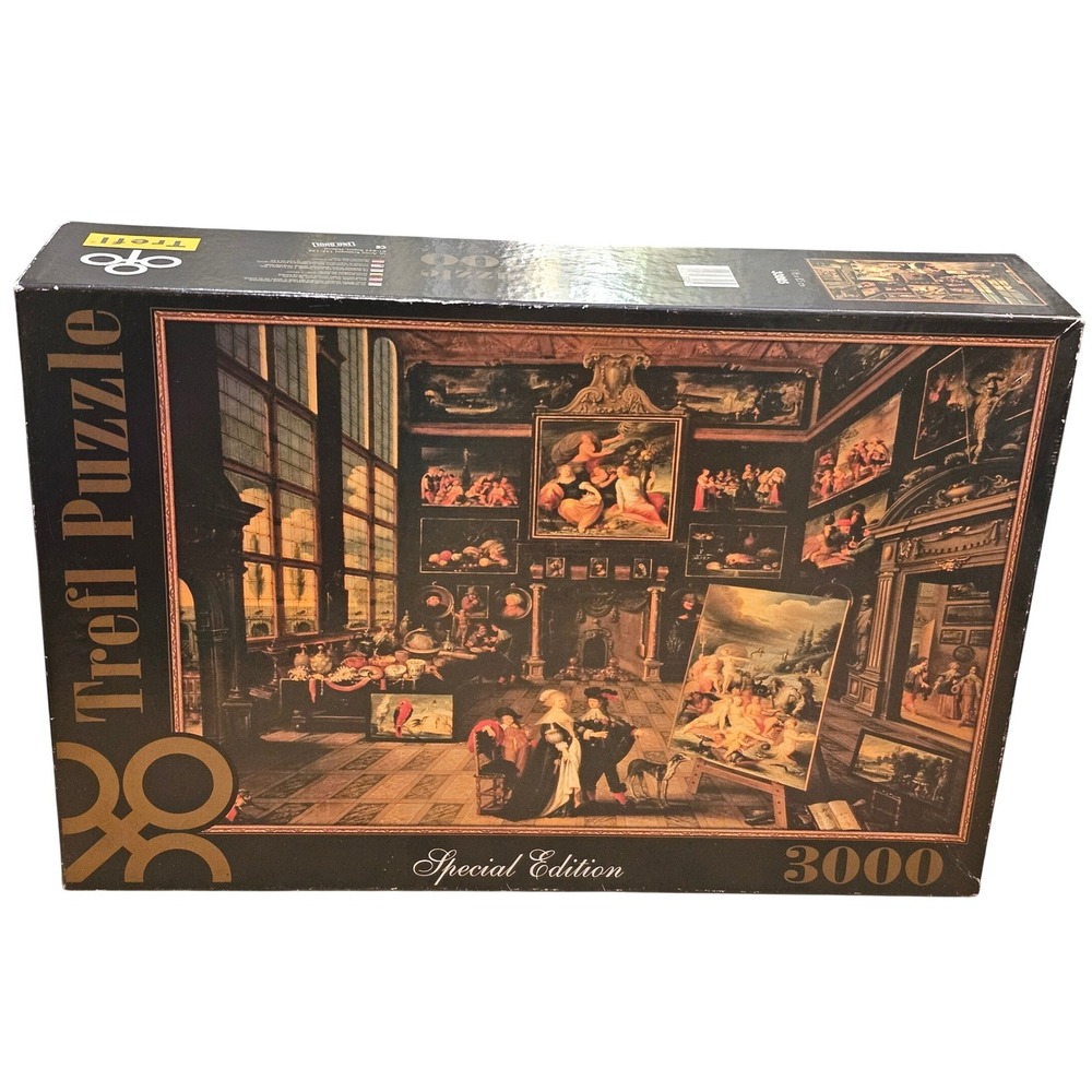 Vintage Trefl Special Edition 3000 Piece Jigsaw Puzzle Art‎ Gallery Scene
